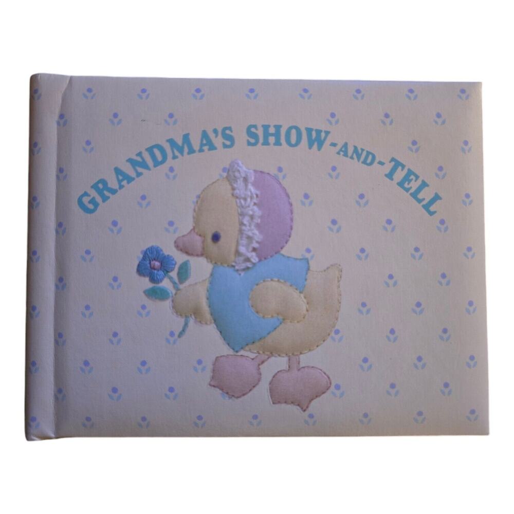 Vintage Hallmark Grandmas Show And Tell Photo Album Book Duckie Unisex EUC